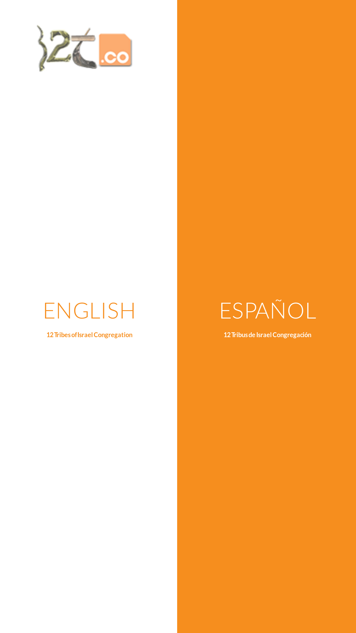 12 Tribus de Israel Congregación Sitio Principal